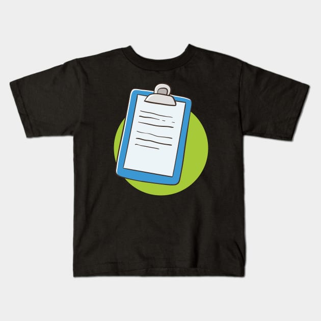 note pad Kids T-Shirt by salimax